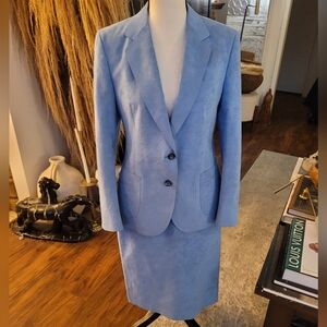 Vintage Winston Blue Ultrasuede Suit